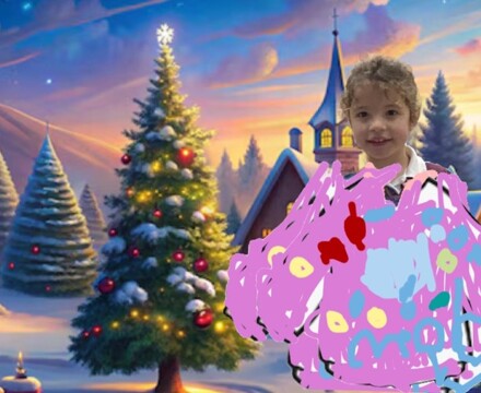 Mbel Christmas jumper green screen